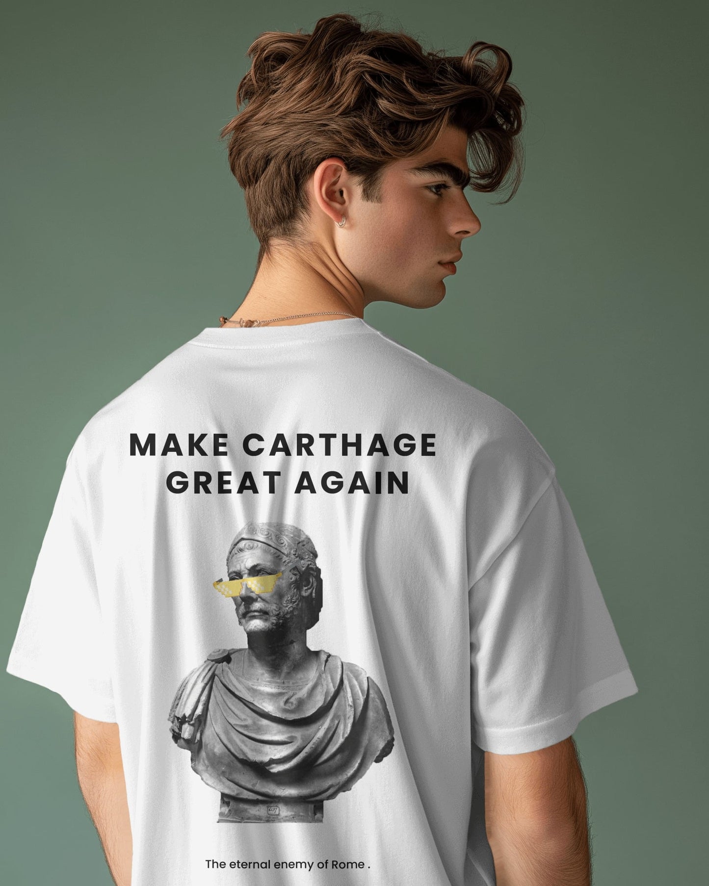 Premium Heavyweight Cropped White Tee Hannibal