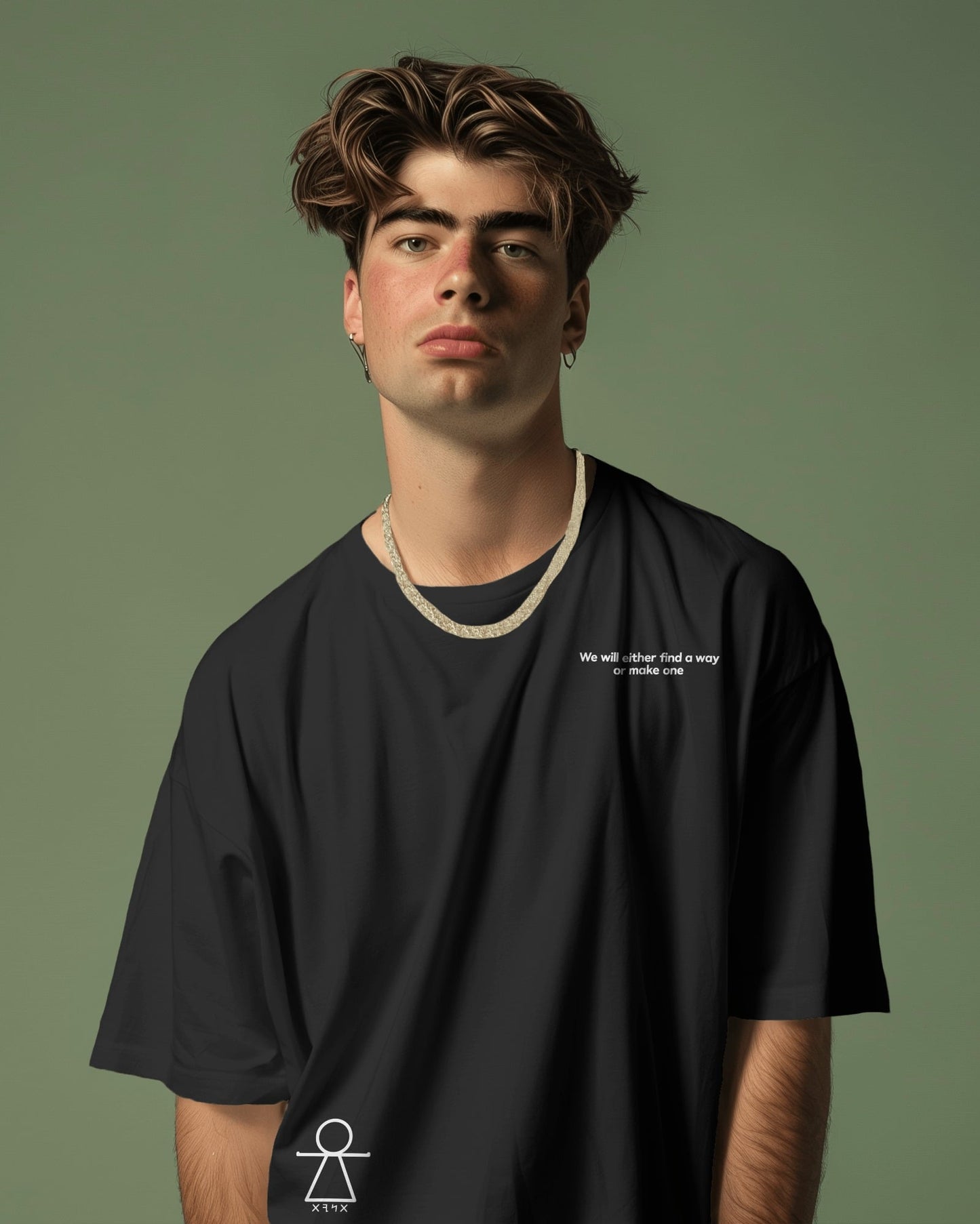 Premium Heavyweight Cropped Black Tee Hannibal