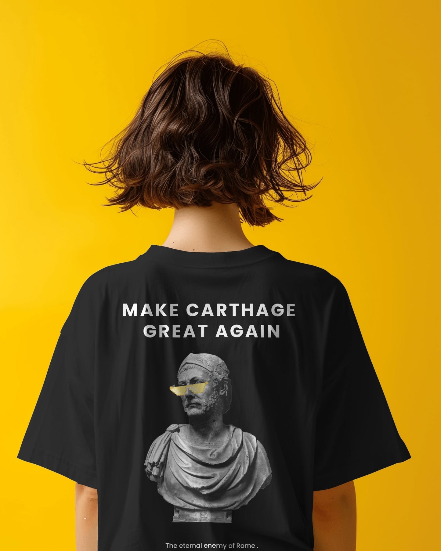 Premium Heavyweight Cropped Black Tee Hannibal