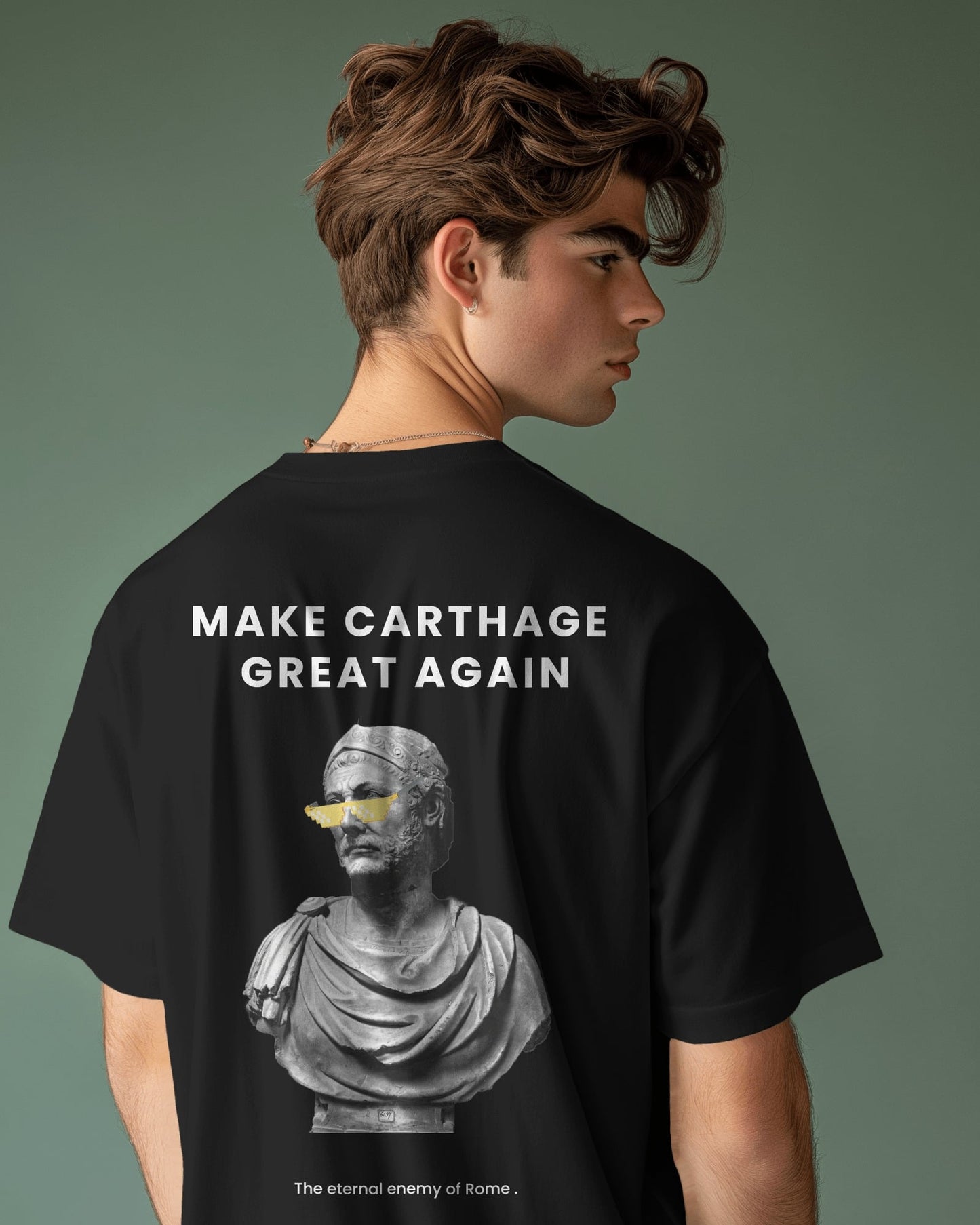Premium Heavyweight Cropped Black Tee Hannibal