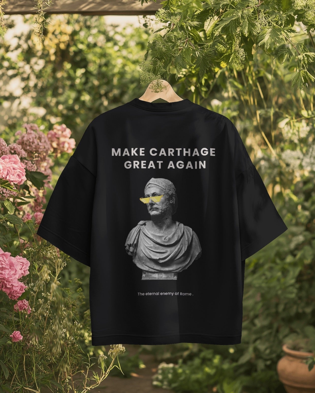 Premium Heavyweight Cropped Black Tee Hannibal