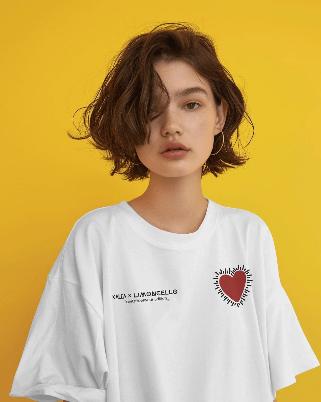 The Limoncello Drop – White Cropped Fit Oversized