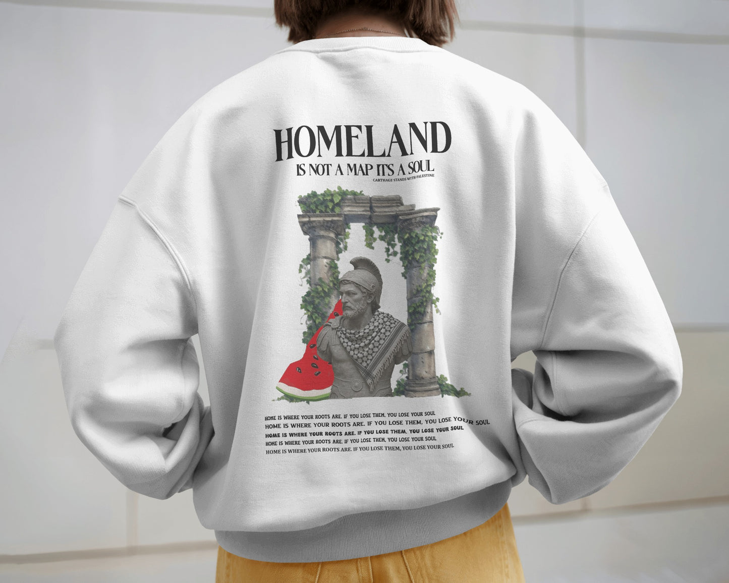 Premium Heavyweight Watermelon Sweat-shirt White