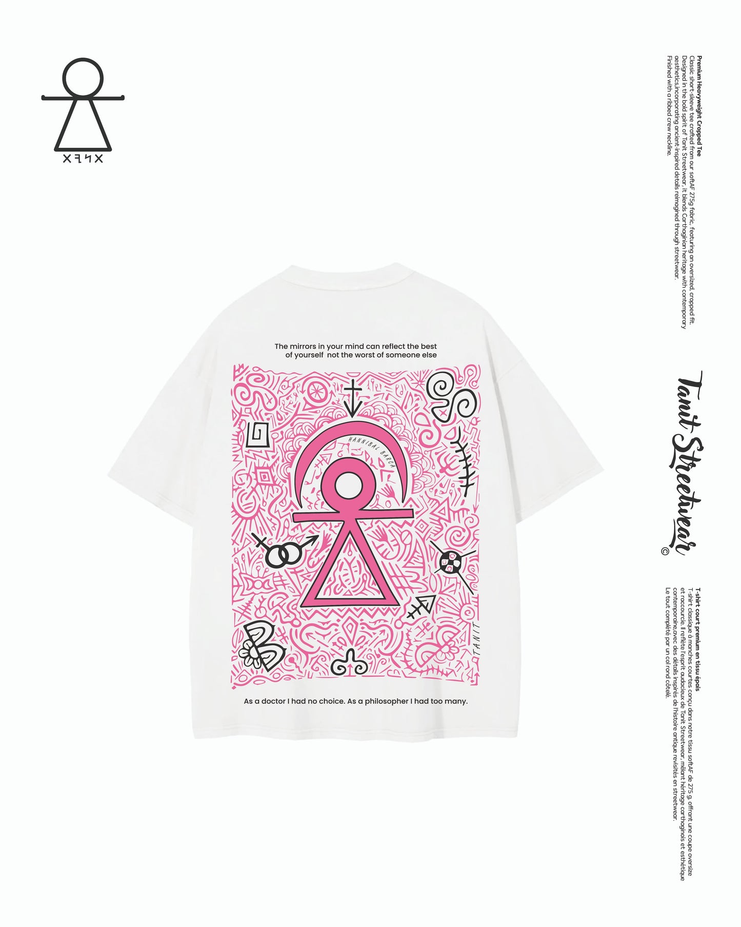 Premium Heavyweight Cropped Tee Pink