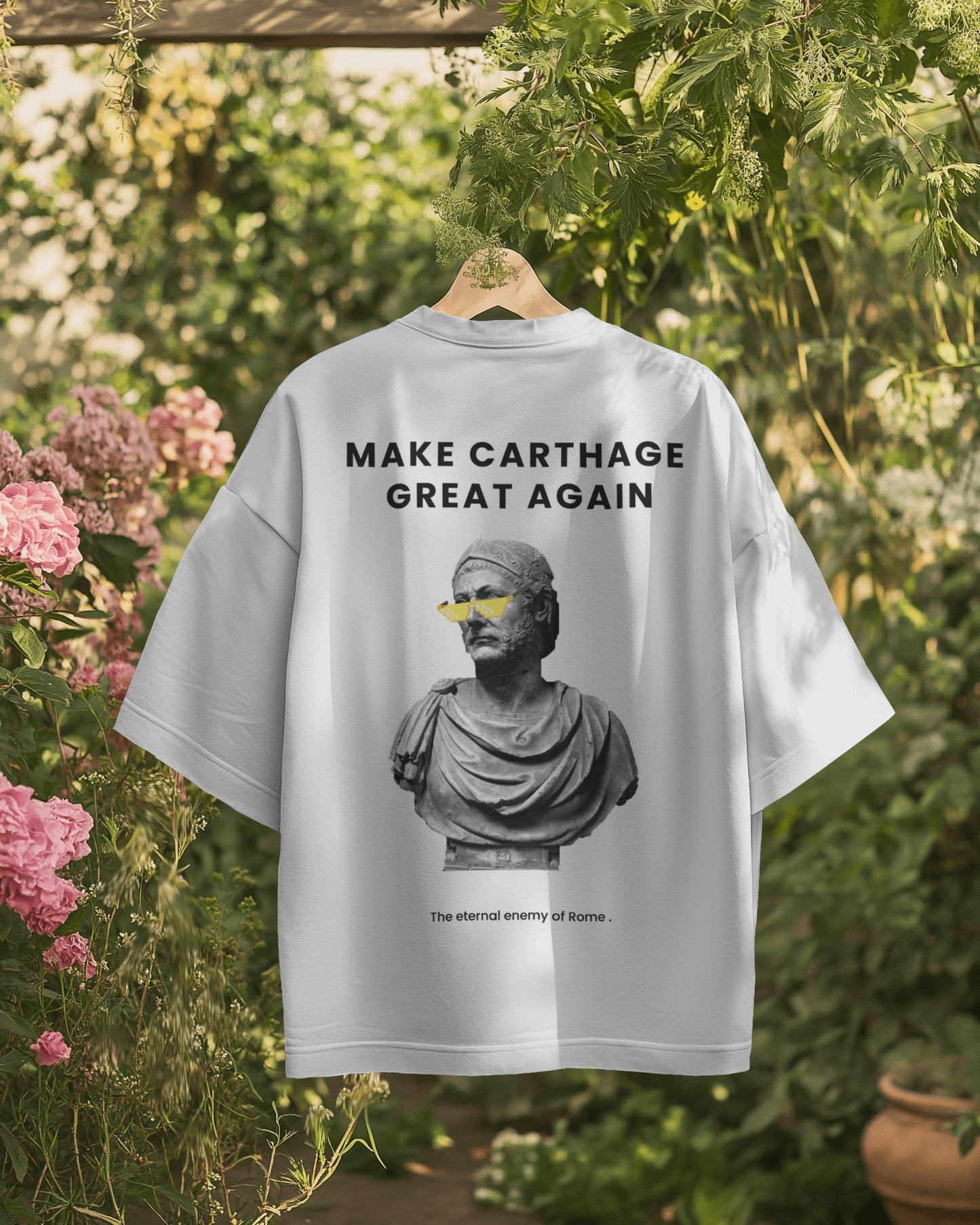 Premium Heavyweight Cropped White Tee Hannibal