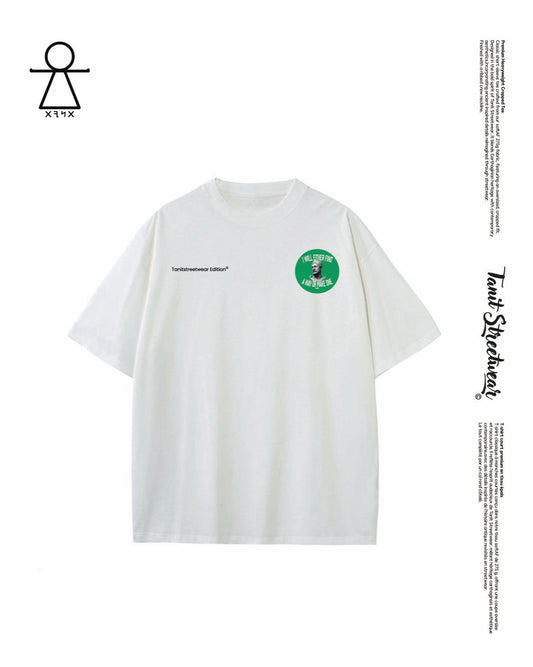 Tanitstreetwear® Cropped Oversized White T-Shirt – Edition Hannibal