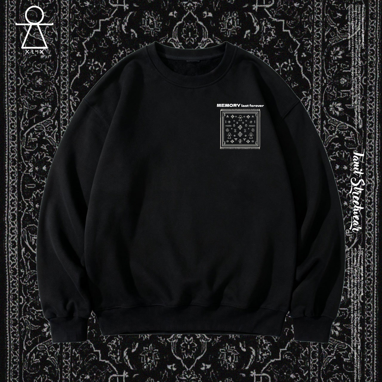 Premium sweatshirt TANIT – Black Heritage