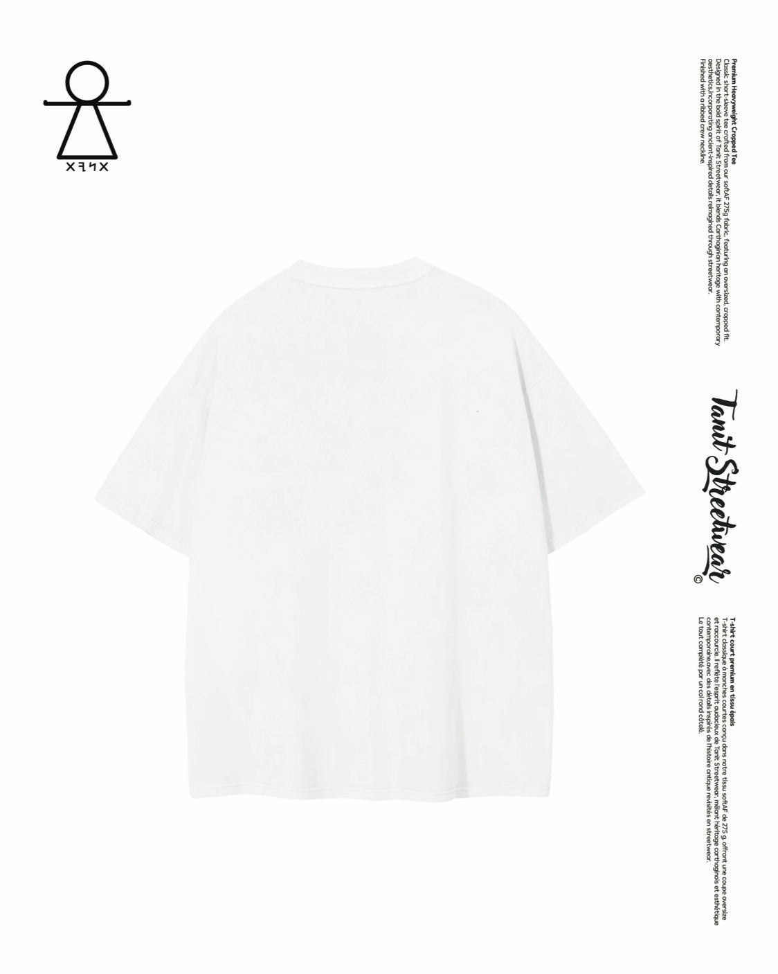 Tanitstreetwear® Cropped Oversized White T-Shirt – Edition Hannibal
