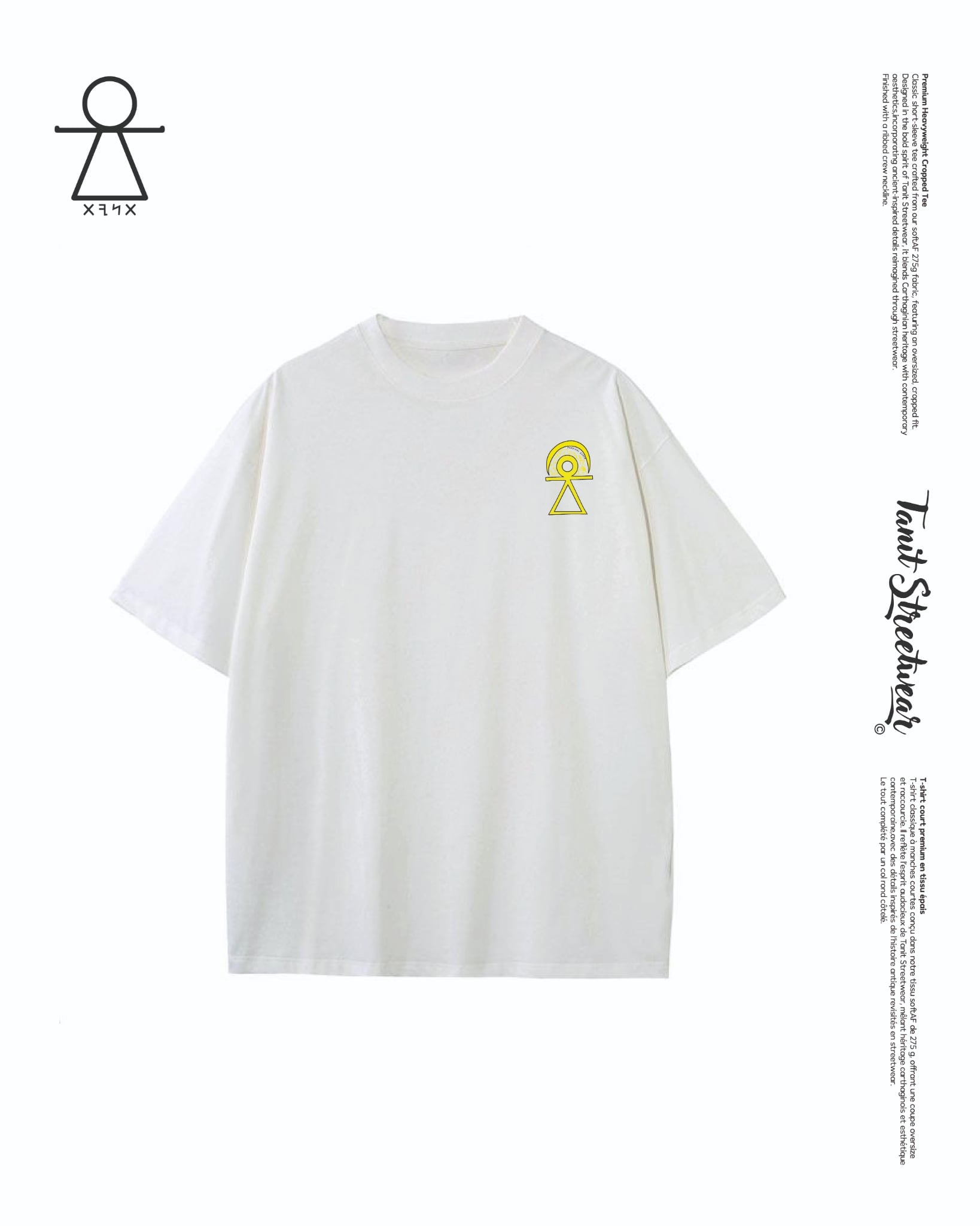 Premium Heavyweight Cropped Tee – Tanit streetwear