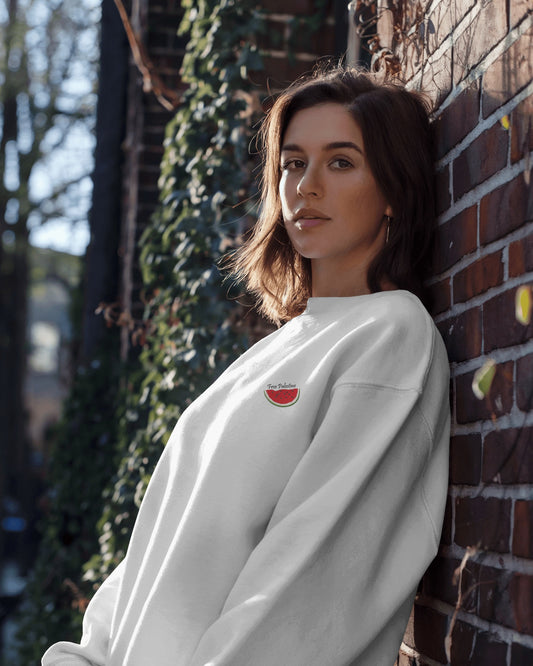 Premium Heavyweight Watermelon Sweat-shirt White