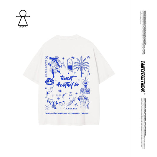 Aesthetic Tanit - Cropped Oversized Tee