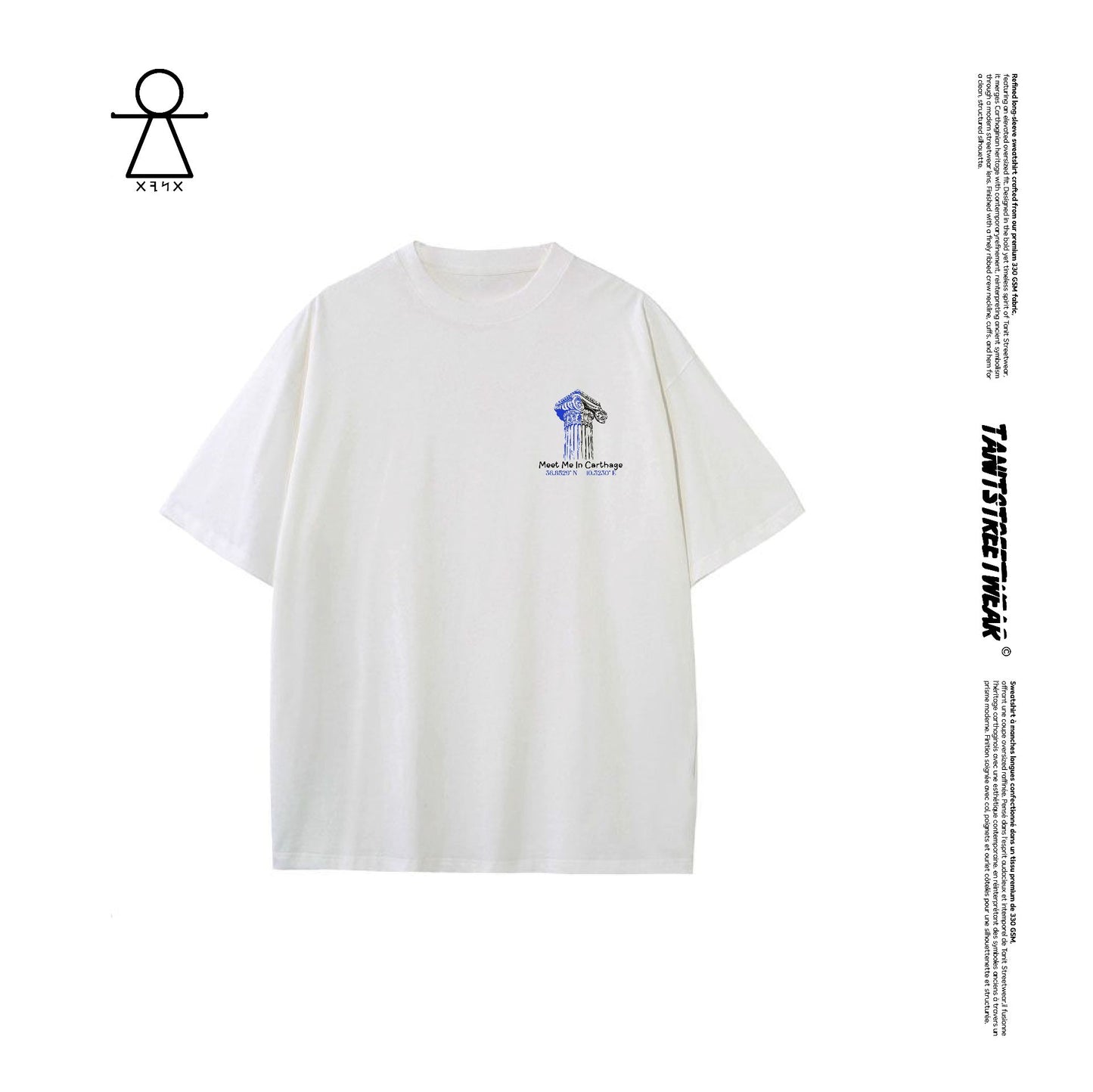 Aesthetic Tanit - Cropped Oversized Tee