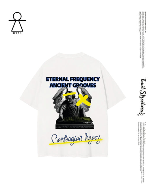 Premium Heavyweight Cropped White Tee Hannibal Grooves
