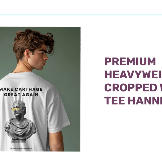 Premium Heavyweight Cropped White Tee Hannibal by@Outfy