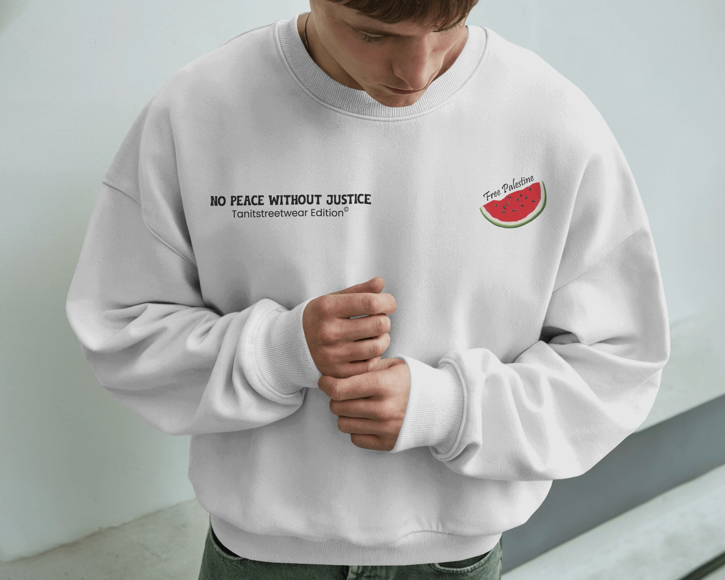 Premium Heavyweight Watermelon Sweat-shirt White